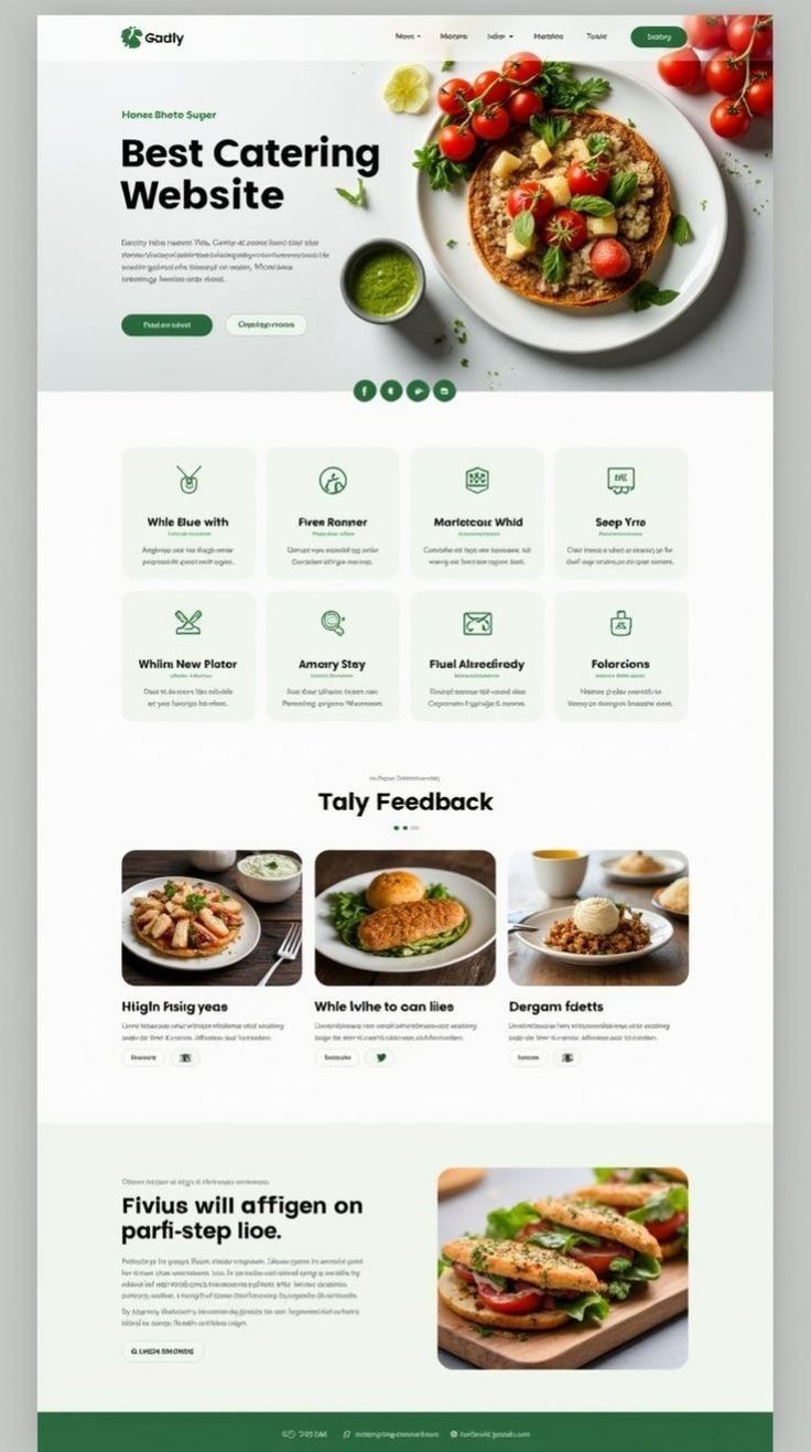 Catering Website Landing Page